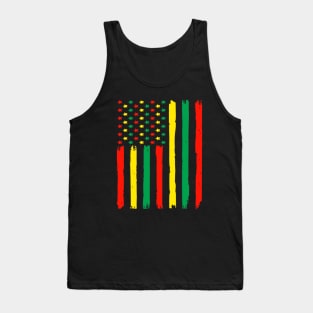 Black History Flag African American Flag Tank Top